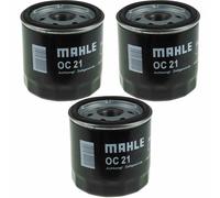 3x MAHLE / KNECHT Filtre À Huile OC 21 OF