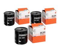 3X MAHLE / KNECHT Filtre À Huile OC 534