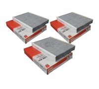 3X MAHLE KNECHT Filtre D'Intérieur Pollen Filtre Intérieur LAK 811