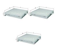 3X MAHLE KNECHT Filtres D'Intérieur Filtres À Pollen LA 19 Pour VW Jetta II