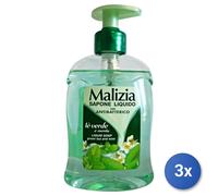 12X Bundle Malizia 300 ML Savon Liquide 1 Pz Antibactérien Au Thé Vert