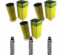 3X MANN-FILTER Filtre À Huile HU 12 140 X + LIQUI MOLY Cera Tec 3721