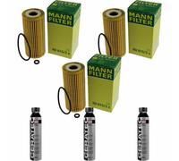 3X MANN-FILTER Filtre À Huile HU 615/3 X + 3X LIQUI MOLY Cera Tec 3721