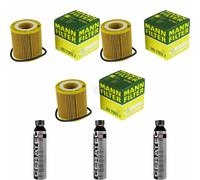 3X MANN-FILTER Filtre À Huile HU 7002 Z + LIQUI MOLY Cera Tec 3721