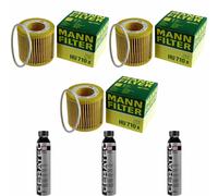3X MANN-FILTER Filtre À Huile HU 710 X + 3X LIQUI MOLY Cera Tec 3721