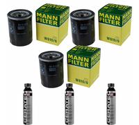 3X MANN-FILTER Filtre À Huile W 610/6 + 3X LIQUI MOLY Cera Tec 3721