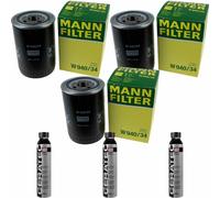 3X MANN-FILTER Filtre À Huile W 940/34 + 3X LIQUI MOLY Cera Tec 3721