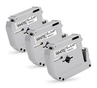 3x MarkField Compatible pour Brother MK231 MK-231 M-K231 Ruban, Compatible pour Brother PT-M95 PT-65 PT-70 PT-55, 12mm x 8m, Noir sur Blanc