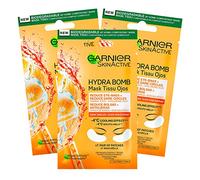 Garnier SkinActive Masque Contour des Yeux – Jus d'Orange & Acide Hyaluronique – 3x1 application