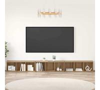 3x Meubles TV Chêne Sonoma 107x35x37 cm Aggloméré Armoires Salon Maison vidaXL