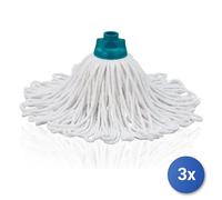 3X Mop Leifheit 52070 Classic Rechange Coton Blanc
