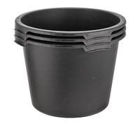 1a-Handelsagentur Lot de 3 seaux à mortier ronds Noir 40 l