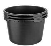 3x Mortier Seau Rond 65 Litre Pot Seaux à Ciment Seau