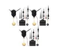 3X Mouvement D'Horloge à Pendule à Quartz Carillon à Mécanisme de Mélodie Westminster Jeu D'Horloge avec 9 Paires D'Aiguilles
