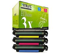 3X MWT Compatible Toner Compatible pour HP Couleur Laserjet Enterprise M 750 Wie CE271A-73A CE271A-CE273A 650A Couleur