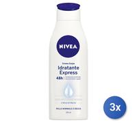 3X Nivea Crème Corps Hydratante Express 250 Ml
