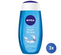 3X Nivea Douche 250 Ml. Fresh Pure