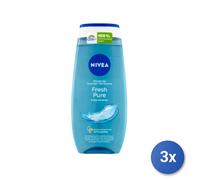3X Nivea Douche 250 Ml. Fresh Pure