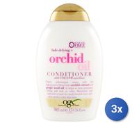 3X Ogx Après-Shampooing Pour Cheveux 385 ML. Huile D'Orchidée