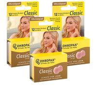 3x OHROPAX Classique 12 Malléable Bouchonc D'Oreilles En Wachs le Bruit L'Ouïe