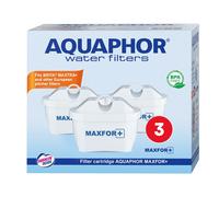 AQUAPHOR Maxfor+ Cartouche pour Carafe Filtrante Compatible avec Brita (Lot de 3 Standard)