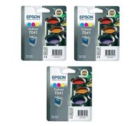 3x Original Epson T041 Encre Cartouche pour Style C62 CX3200 CDP2500