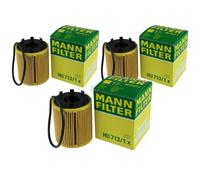3X Original MANN-FILTER Filtre À Huile HU 713/1 X Oil Filter