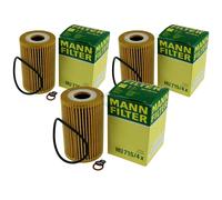 3X Original MANN-FILTER Filtre À Huile HU 715/4 X Oil Filter