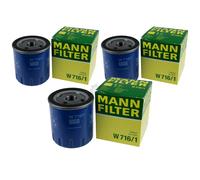 3X Original MANN-FILTER Filtre À Huile W 716/1