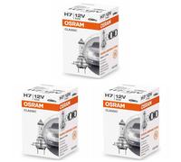 3x OSRAM Classic H7 1500 Lm Brûleur Ampoule