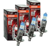 3x Osram Nuit Breaker Illimité H1 +110% Ampoule Lampe 12V 60/55 Watt P14,