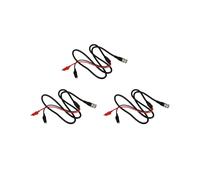 3X P1011 Bnc Q9 Mâle Double Dot Crocodile Oscilloscope Sondes de Test de Câble Sondes 1M