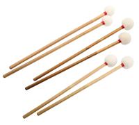 3x PAIRE BATTES BAGUETTES TIMBALIER SET ORCHESTRE BAMBOU FEUTRE ROND MOLLE NEUF