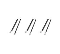 3X Passe Porte/Fenêtre à Travers Le Câble Coaxial RF Plat SO239 UHF Femelle à UHF Femelle 50 Ohm RF Coax Pigtail Rallonge