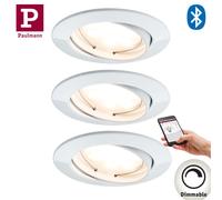 3x Paulmann Smarthome Bluetooth Goal Lampes Encastrées Set De LED 3x5, 8W