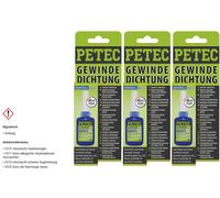 3X Petec Joint D'Étanchéité Bleu 15G Flacon Carte SB