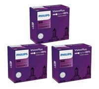 Philips Ampoule halogène H4 12342VPC2 VisionPlus 12V 60/55W Lot de 2