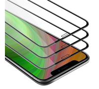 3x Verre trempé pour Apple iPhone XR en TRANSPARENT avec NOIR 3x Film de protection d'écran durci tempered glass plein écran d'une dureté de 9H avec 3D Touch