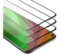 Cadorabo 3x Plein Écran Film De Protection Compatible Avec Huawei Nova 5i Pro En Transparent Avec Noir - 3x Verre De Protection D'écran Durci (Tempered) D'une Dureté De 9h Avec 3d Touch