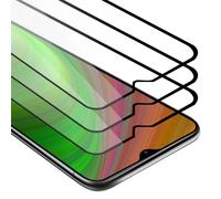 cadorabo 3x Verre Trempé couverture complète compatible avec Samsung Galaxy M30s en TRANSPARENT avec NOIR - Pack de 3 Verre de protection d'écran trempé (Tempered) en dureté 9H avec 3D touch