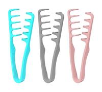 3x Pliable Peigne À Dents Larges, Peigne Texturé, Outil Volumateur Roots Pour Franges, Peignes À Frange Couvrant Les Coutures, Permettant De Du Volume À La Sans Raccord, Accessoire De Coiffure