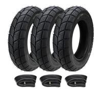 3x pneus hiver Kenda K701 100/90-10 61J TL M+S + chambre à air