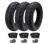 3x pneus hiver Kenda K701 100/90-10 61J TL M+S + chambre à air + fond de jante