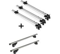 3x porte-vélos Bike Pro + barres de toit/rails VDP LION1 compatibles avec VW Caddy (3-5 portes) 10-15