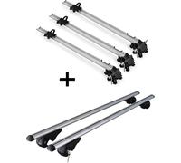 3x porte-vélos Bike Pro + barres de toit Rio 120 compatibles avec VW Passat Variant 3B/B5 96-05