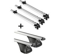 3x porte-vélos Bike Pro + barres de toit VDP compatibles avec VW Caddy 3-5 portes à partir de 2003