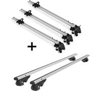 3x porte-vélos Bike Pro + barres de toit VDP004 L compatibles avec VW Passat Variant 96-14