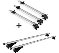 3x porte-vélos Bike Pro + porte-vélos sur rail Tiger XL compatible avec Hyundai ix35 à partir de 2010