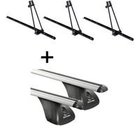3x porte-vélos ORION + barres de toit VDP compatibles avec Ford C-Max I 3-5 portes 2003-2010