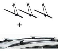 3x Porte-vélos ORION + porte-rail CRV135 compatible avec Fiat Doblo Malibu 01-10